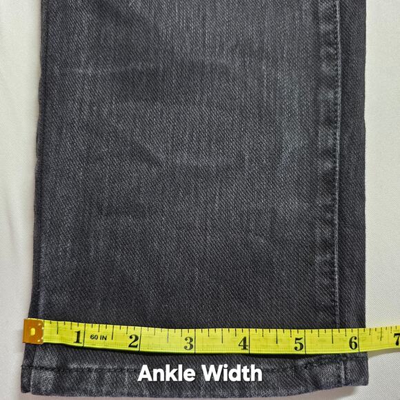 J. McLaughlin Black Straight Leg Mid Rise Cotton/Spandex Denim Jeans Size 12 - Picture 11 of 12